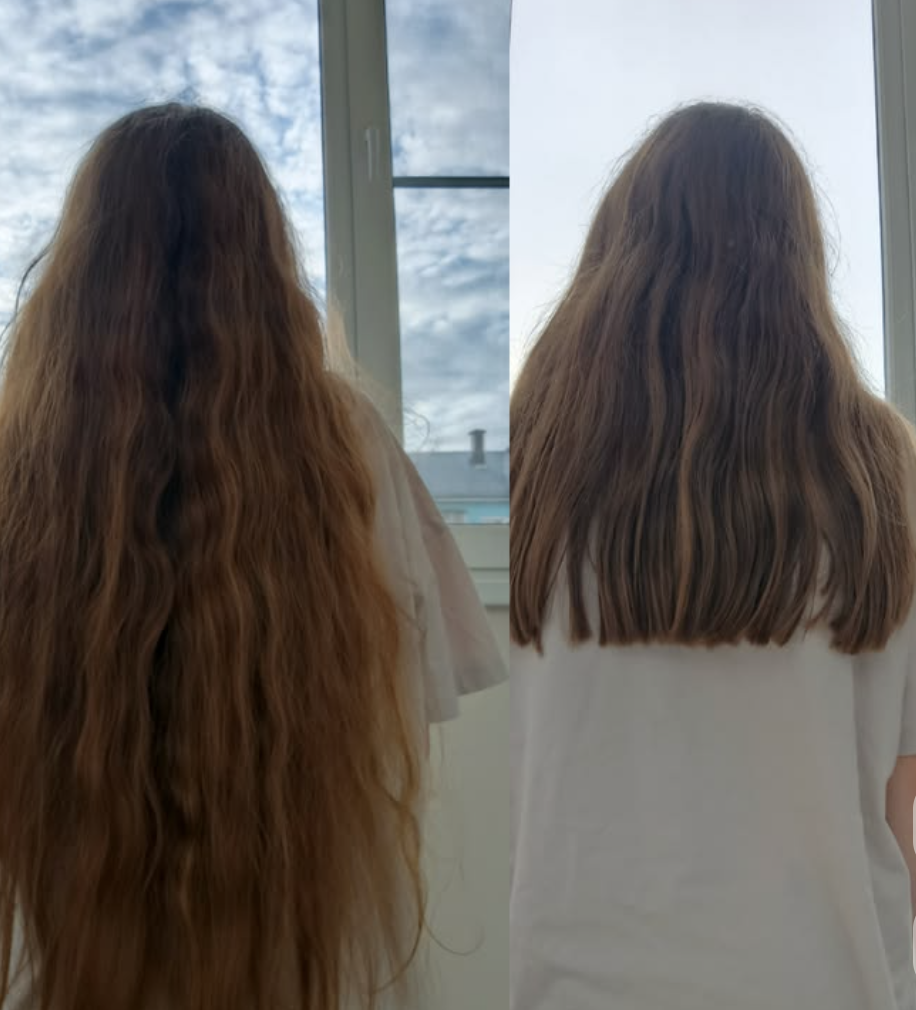 Before and after — length and density